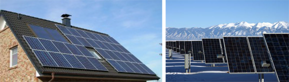 From UK rooftop to Colorado solar farm UK rooftop, Colorado solar farm